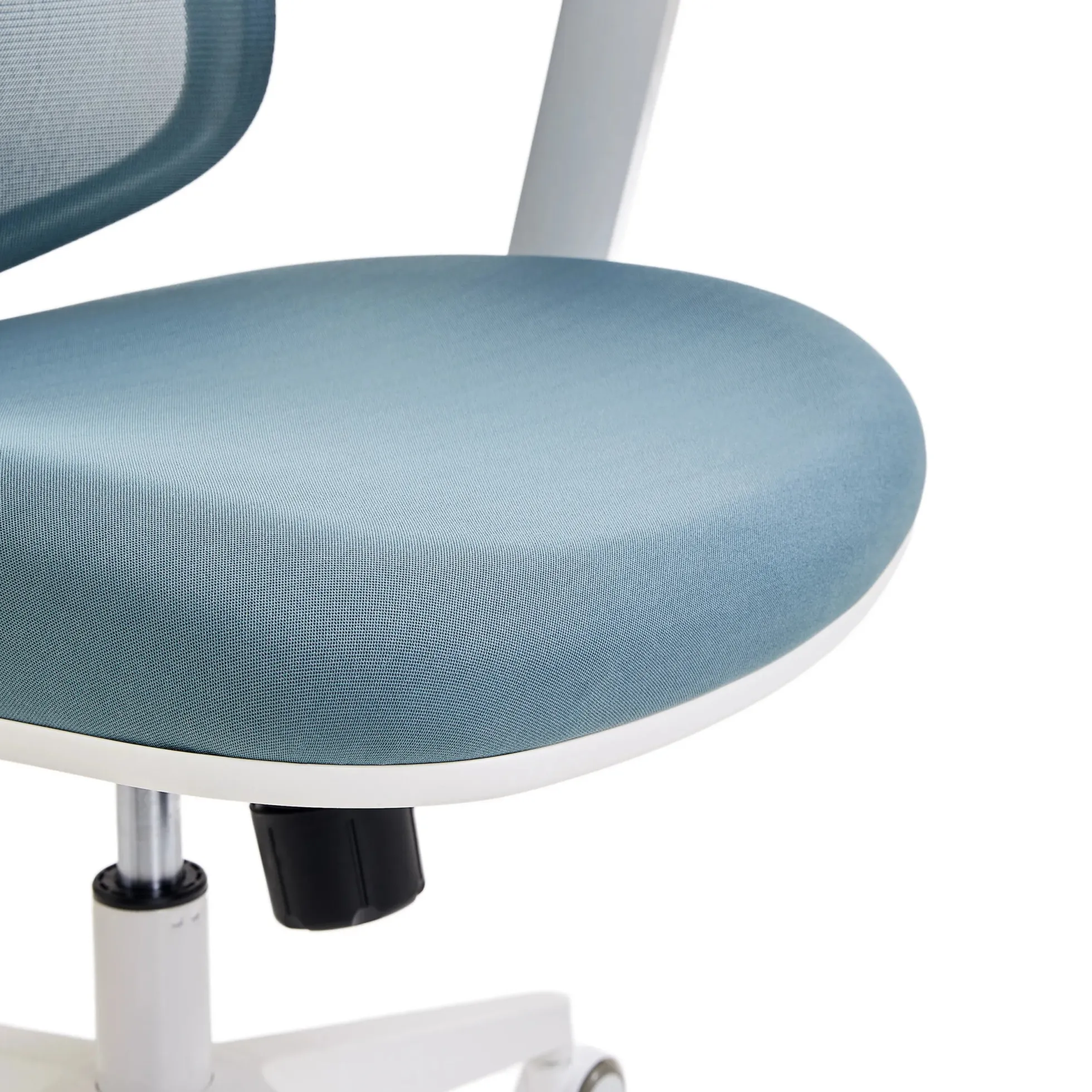 ERGOMY W | Stoff / Netz | Rahmen: Weiß - Profi Bürostuhl Blau