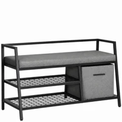 Estha Loft - Schuhschrank Schwarz/Grau