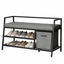 Estha Loft - Schuhschrank Schwarz/Grau