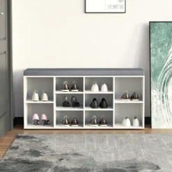 ESTHA 10 - Schuhschrank Weiß