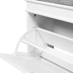 Estha 11 - Schuhschrank Weiß/Grau