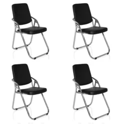ESTO | 4er Pack - Klappstuhl Schwarz