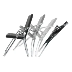 ESTO | 4er Pack - Klappstuhl Schwarz