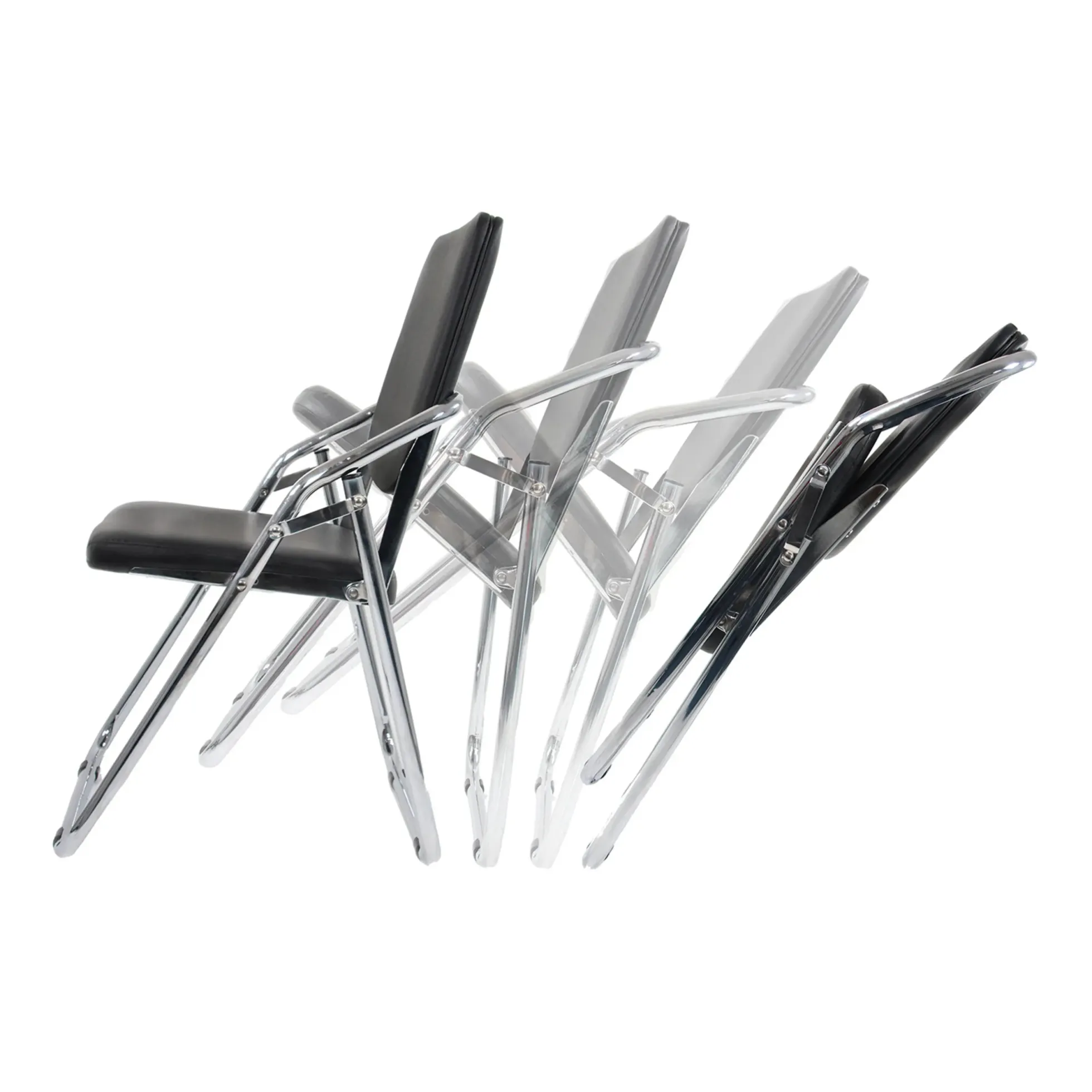 ESTO | 4er Pack - Klappstuhl Schwarz