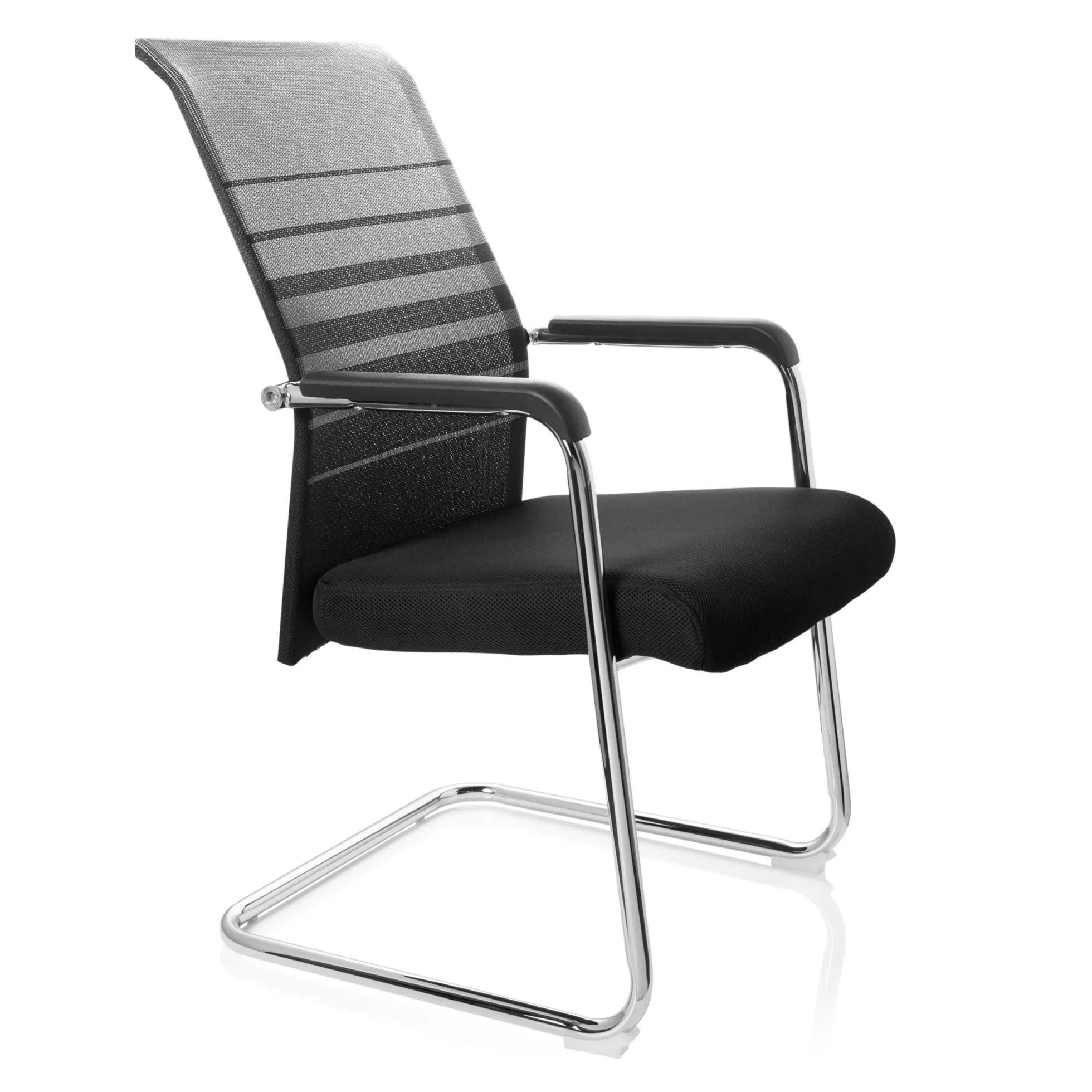 FALCONE V - Freischwinger Schwarz/Grau