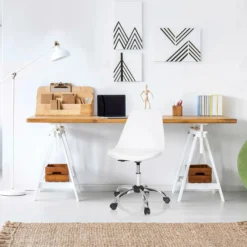 FANCY PRO - Home Office Bürostuhl Weiß