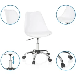 FANCY PRO - Home Office Bürostuhl Weiß