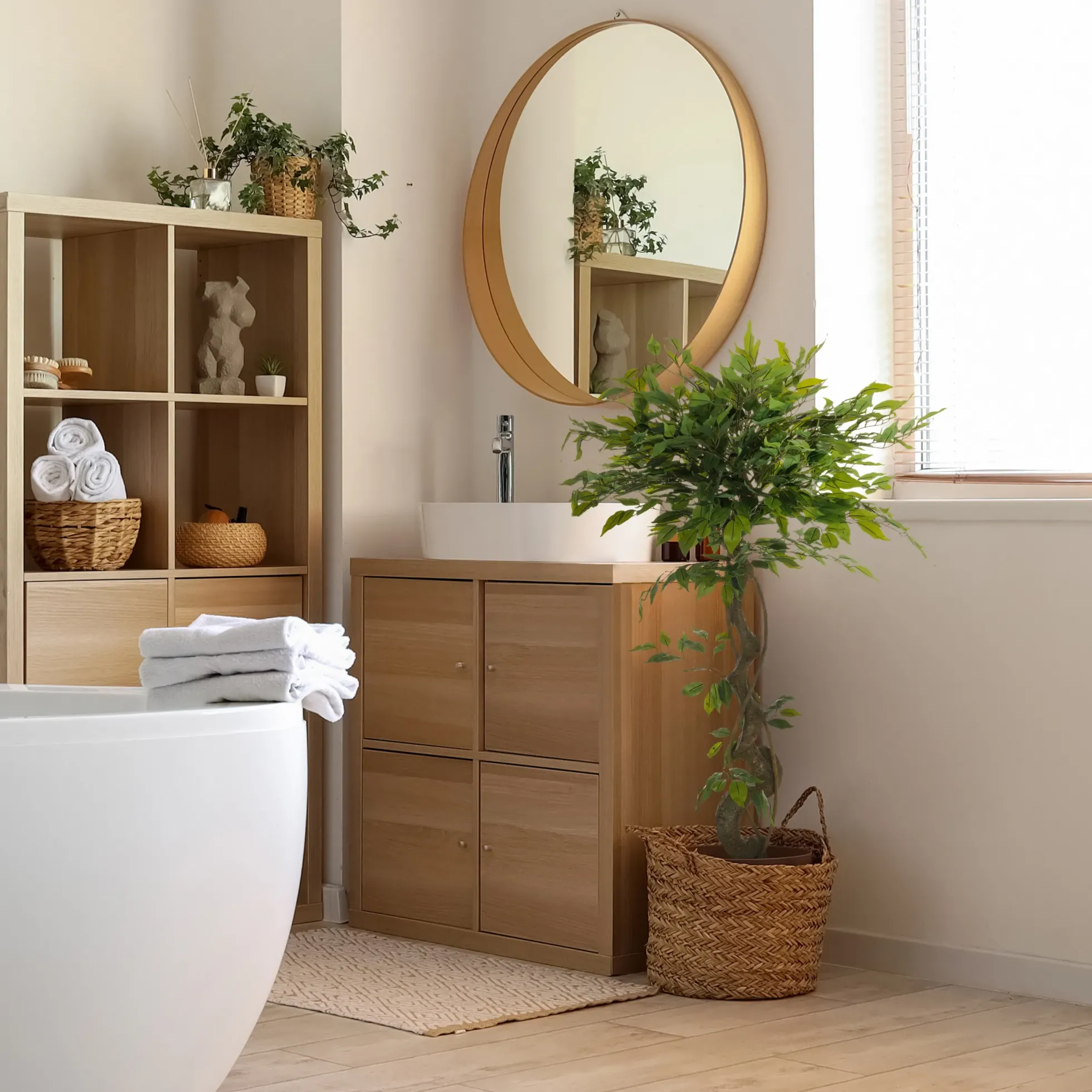 FICUS I - Kunstpflanze Grün