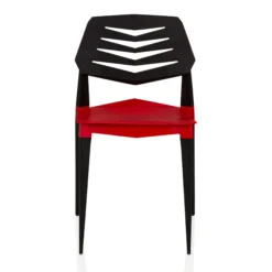 Flecharo - Outdoor Stuhl Rot/Schwarz