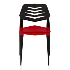 Flecharo - Outdoor Stuhl Rot/Schwarz