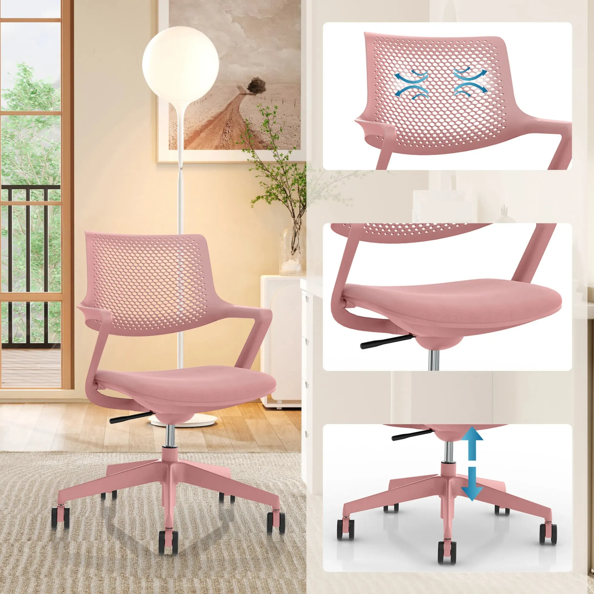 FLEX CHAIR - Bürostuhl Rosa