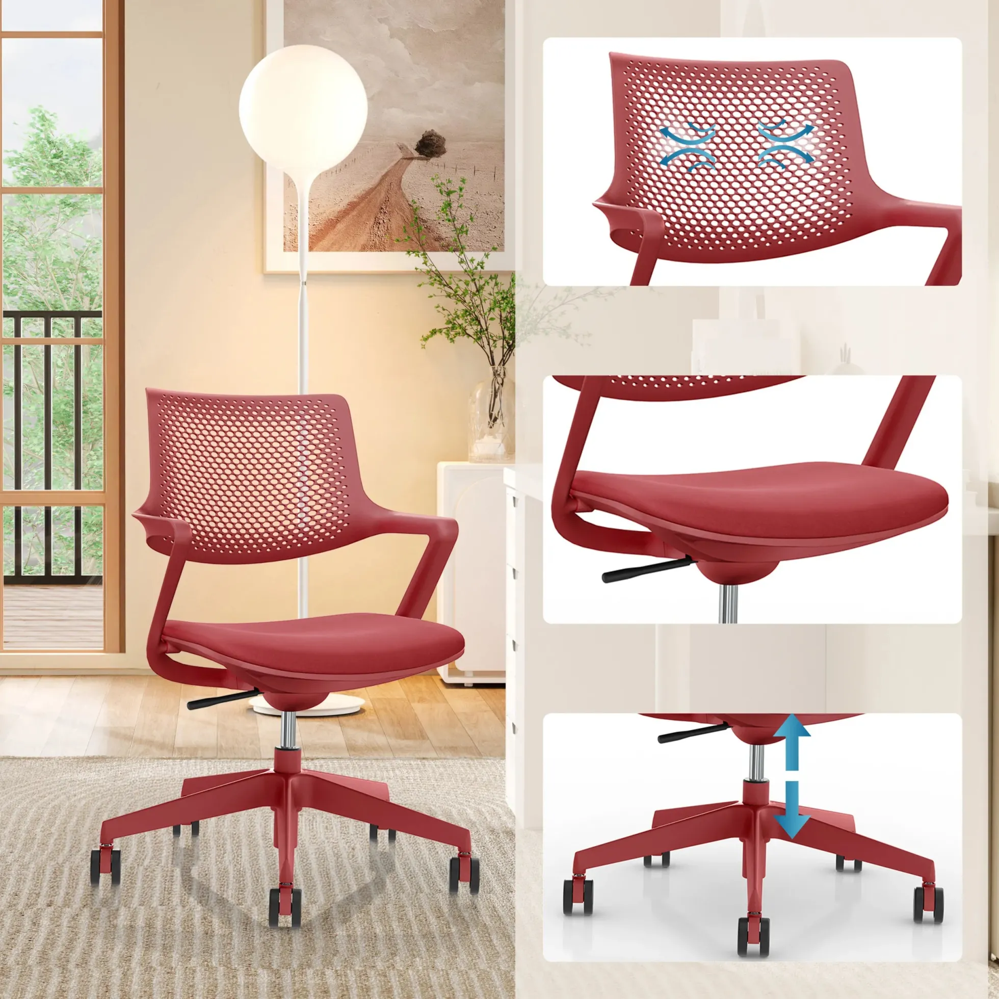 FLEX CHAIR - Bürostuhl Rot