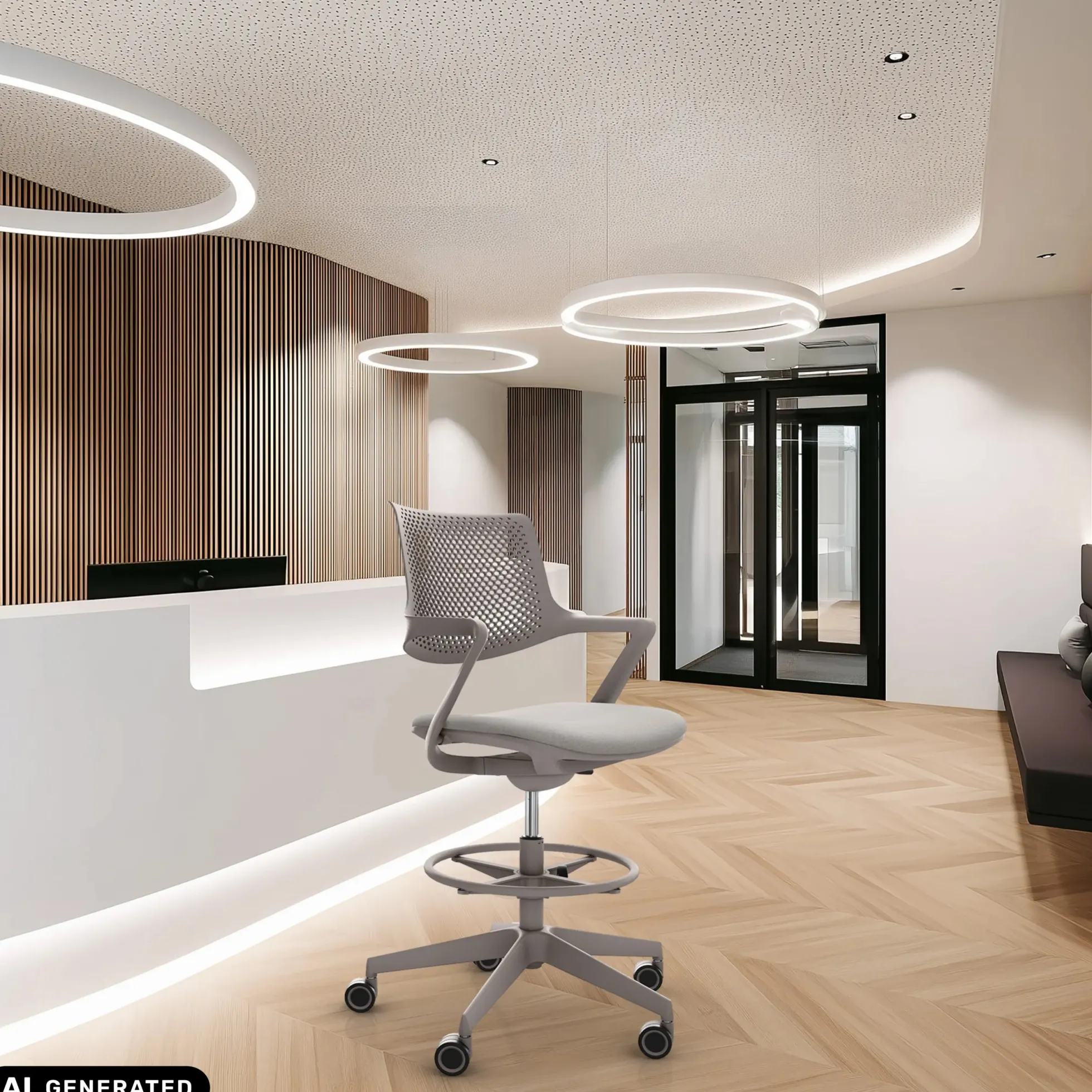 FLEX CHAIR C - Counterstuhl Taupe