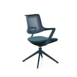 FLEX CHAIR V - Besucherstuhl Konferenzstuhl Dunkelblau