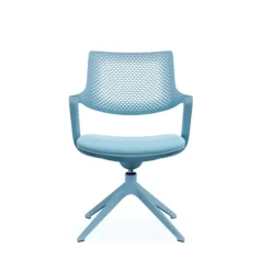 FLEX CHAIR V - Besucherstuhl Konferenzstuhl Hellblau