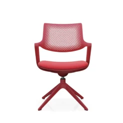 FLEX CHAIR V - Besucherstuhl Konferenzstuhl Rot