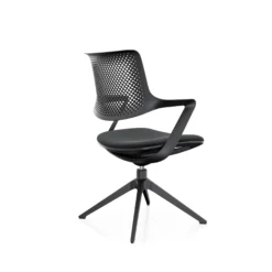 FLEX CHAIR V - Besucherstuhl Konferenzstuhl Schwarz
