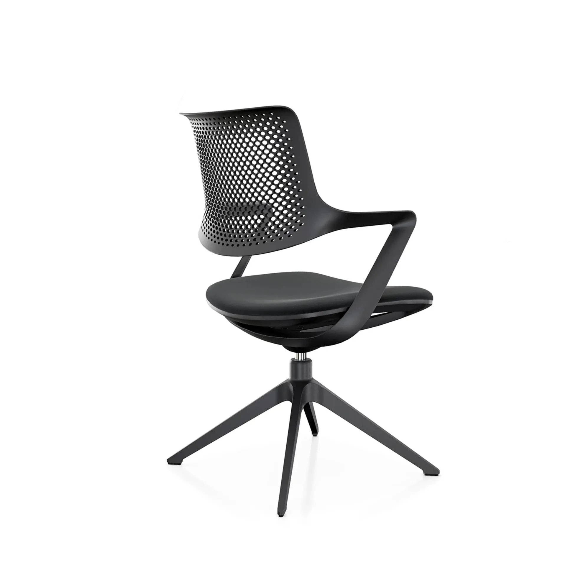 FLEX CHAIR V - Besucherstuhl Konferenzstuhl Schwarz