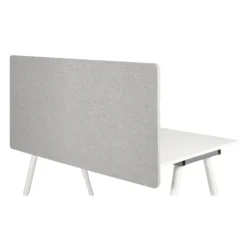 FLEXMIUT D 120 | 120 cm - Tischtrennwand Hellgrau meliert