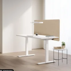 FLEXMIUT D1 | 120 cm - Tischtrennwand Beige