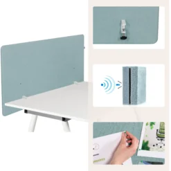 FLEXMIUT D1 | 120 cm - Tischtrennwand Blau