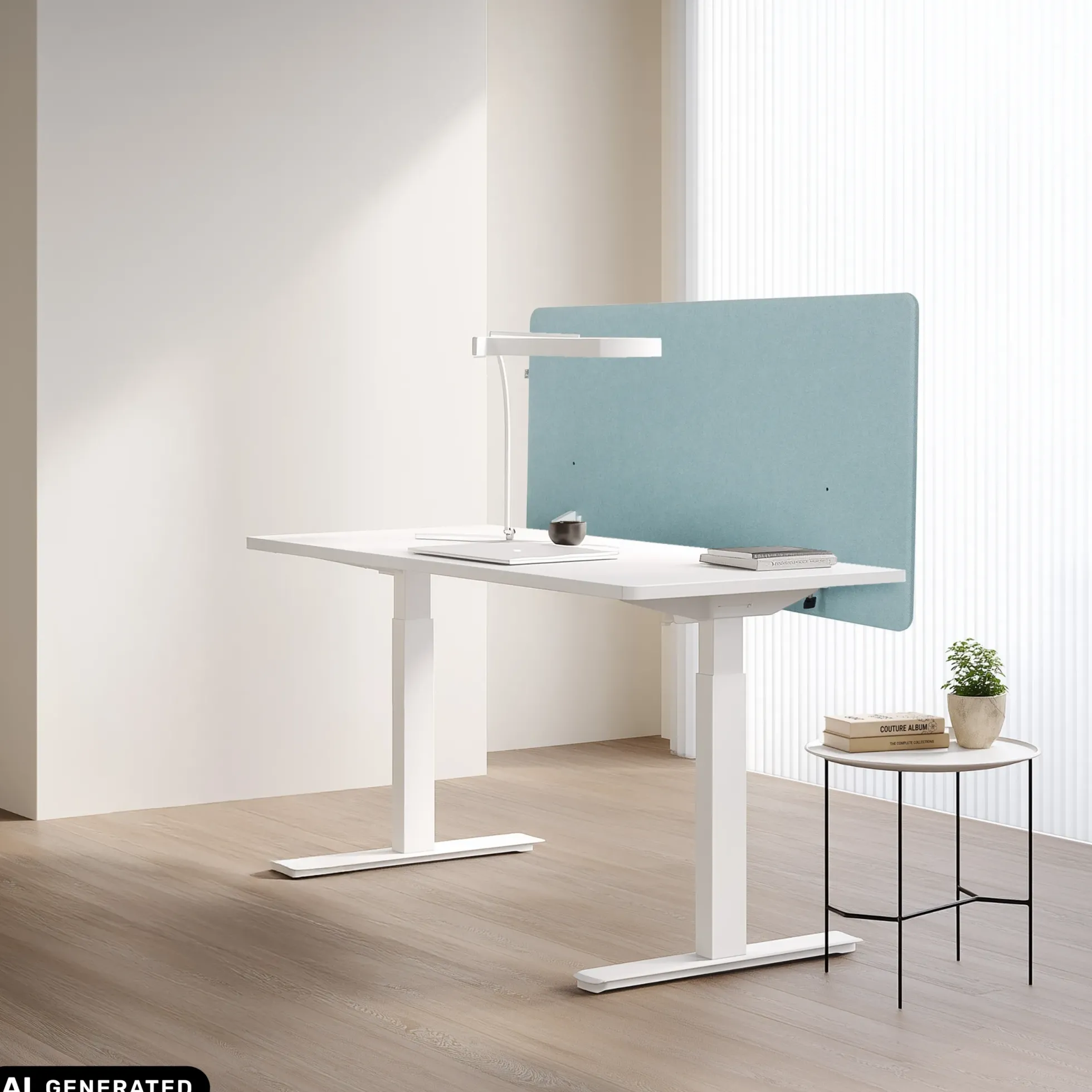 FLEXMIUT D1 | 120 cm - Tischtrennwand Blau