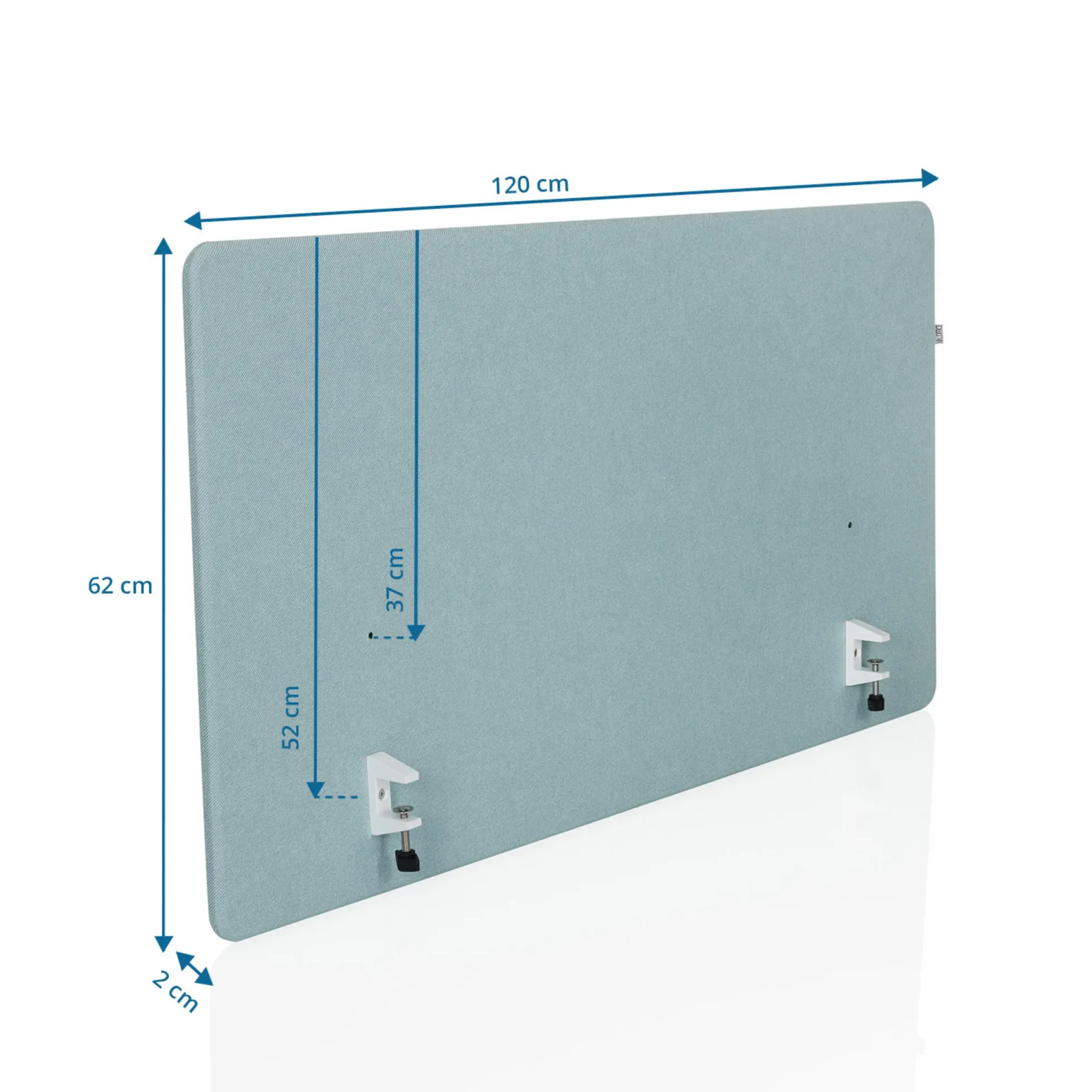 FLEXMIUT D1 | 120 cm - Tischtrennwand Blau