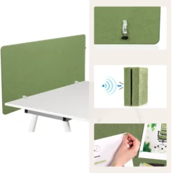 FLEXMIUT D1 | 120 cm - Tischtrennwand Grün