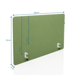 FLEXMIUT D1 | 120 cm - Tischtrennwand Grün
