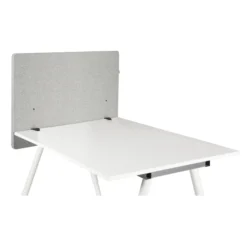 FLEXMIUT D SIDE | 80 cm - Tischtrennwand Hellgrau