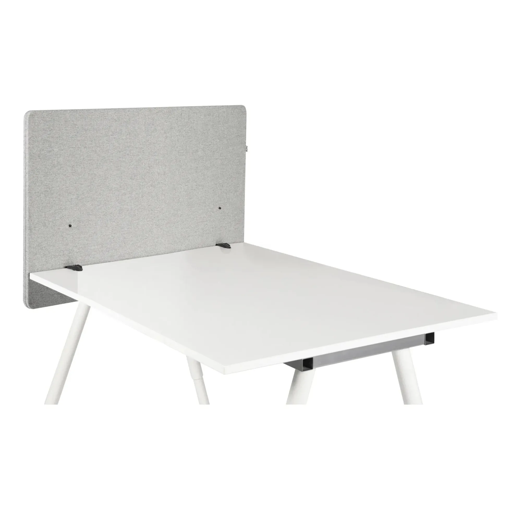 FLEXMIUT D SIDE | 80 cm - Tischtrennwand Hellgrau