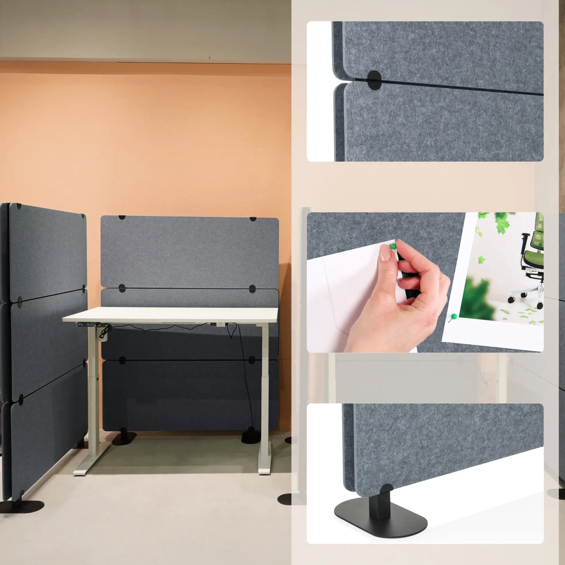 FLEXMIUT EXTEND - Trennwand Grau