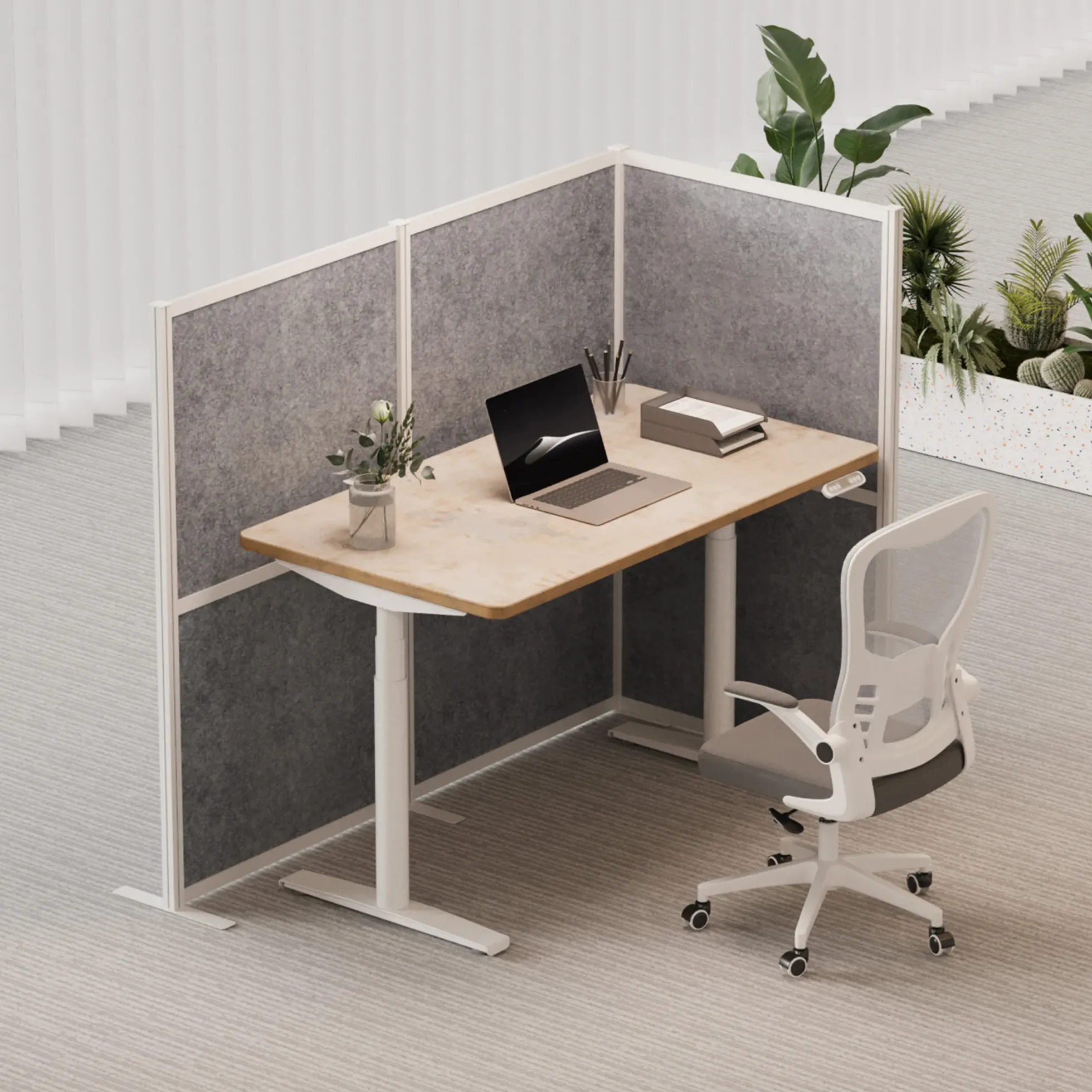 Flexmiut Modul L - Trennwand Grau