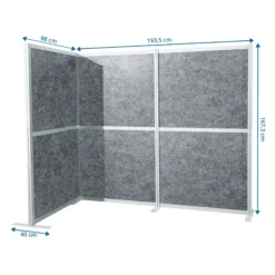 Flexmiut Modul L - Trennwand Grau