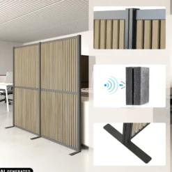 FLEXMIUT MODUL - Trennwand Braun/Schwarz