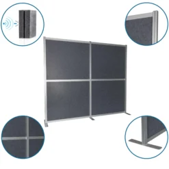 FLEXMIUT MODUL - Trennwand Grau