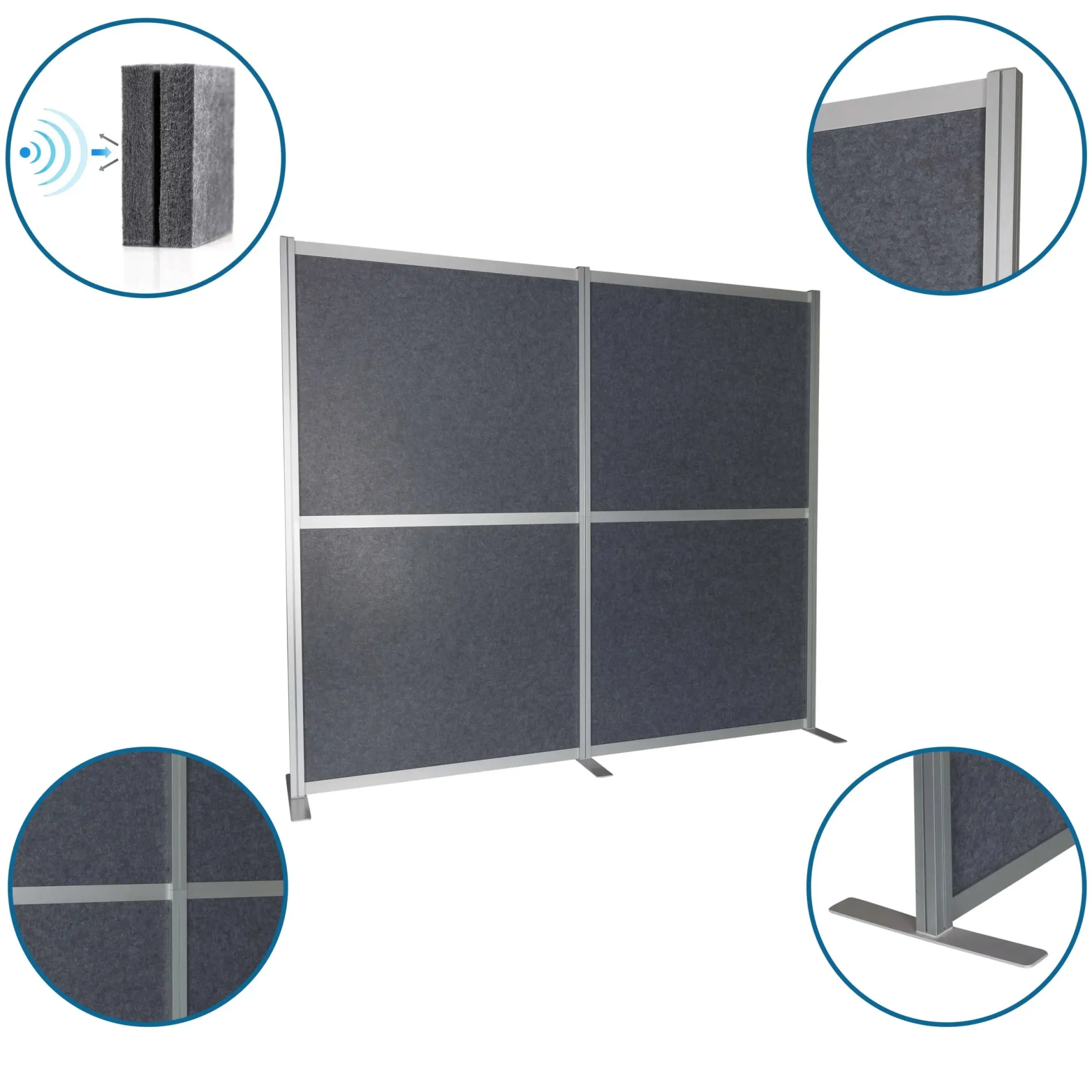 FLEXMIUT MODUL - Trennwand Grau