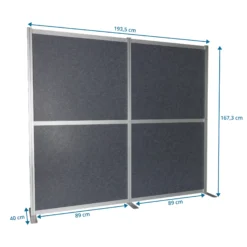 FLEXMIUT MODUL - Trennwand Grau