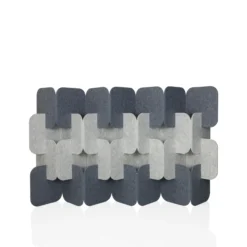 FLEXMIUT PLUG | 4-teiliges Set (H x B x T) 114 x 174 x 25 cm - Trennwand Grau/Hellgrau