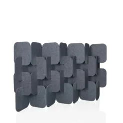 FLEXMIUT PLUG | 4-teiliges Set (H x B x T) 114 x 174 x 25 cm - Trennwand Grau