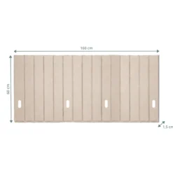 FLEXMIUT ROLL | 160 cm - Tischtrennwand Beige