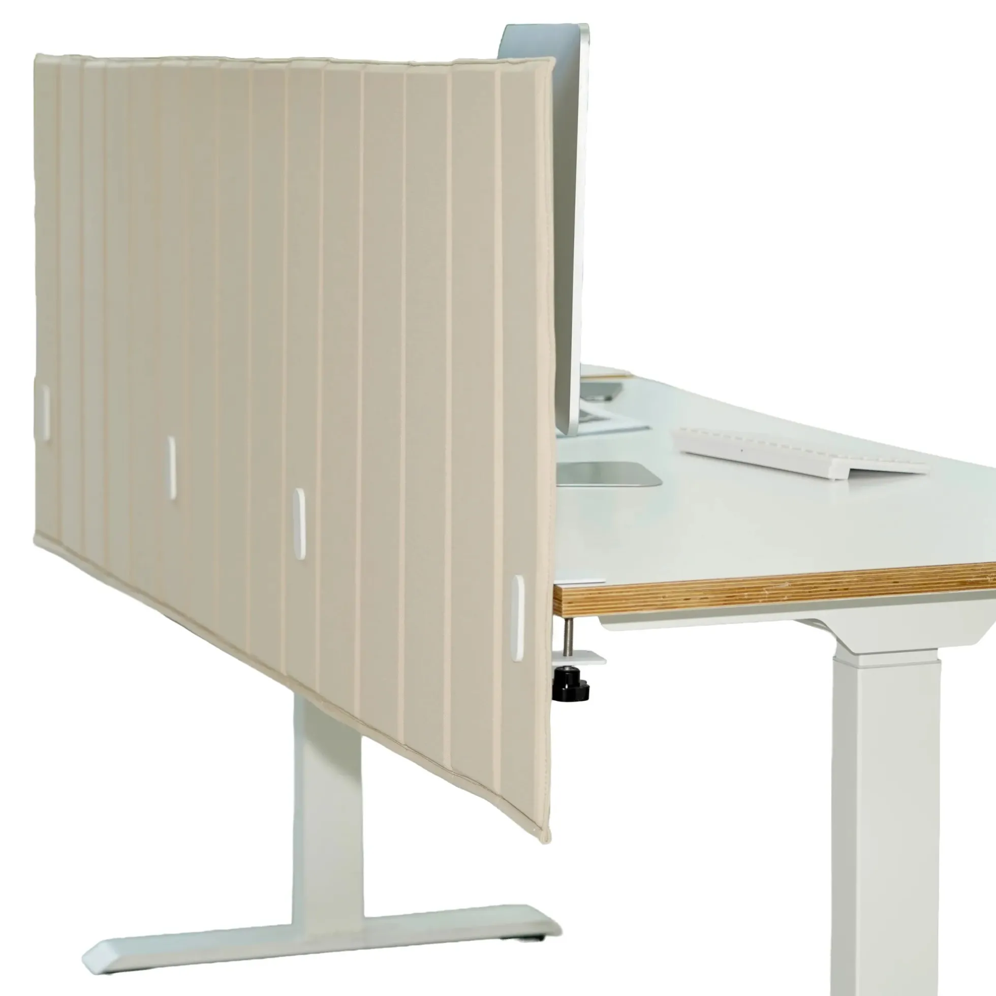 FLEXMIUT ROLL | 160 cm - Tischtrennwand Beige