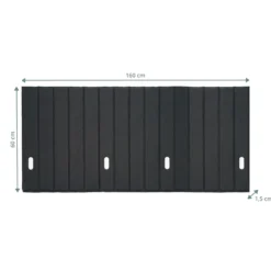 FLEXMIUT ROLL | 160 cm - Tischtrennwand Dunkelgrau
