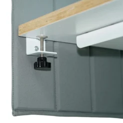 FLEXMIUT ROLL | 160 cm - Tischtrennwand Hellgrau
