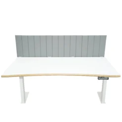 FLEXMIUT ROLL | 160 cm - Tischtrennwand Hellgrau