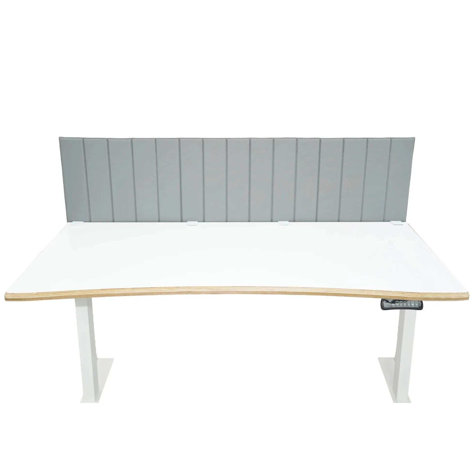 FLEXMIUT ROLL | 160 cm - Tischtrennwand Hellgrau