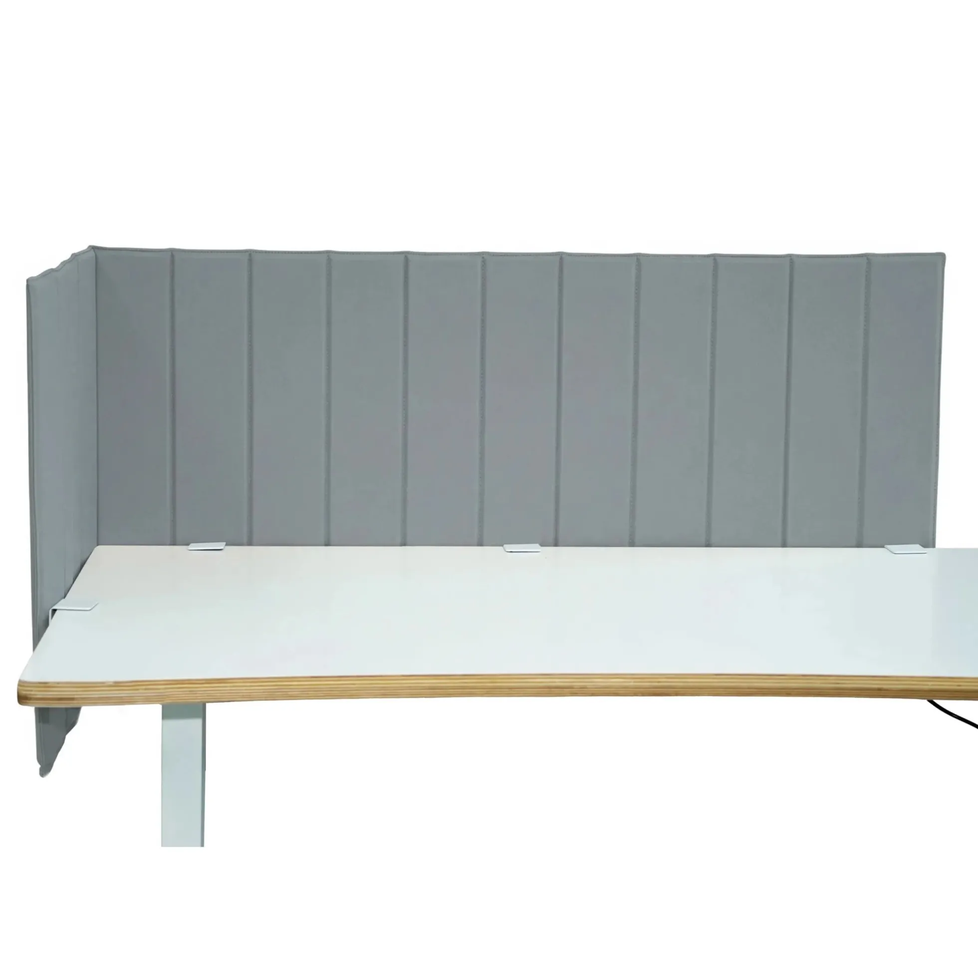 FLEXMIUT ROLL | 160 cm - Tischtrennwand Hellgrau