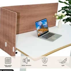 FLEXMIUT ROLL W | 160 cm - Tischtrennwand Braun