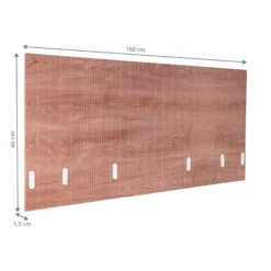 FLEXMIUT ROLL W | 160 cm - Tischtrennwand Braun