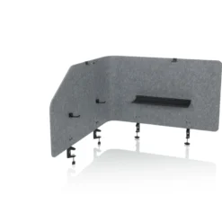 FLEXMIUT T TOP | 160 cm - Tischtrennwand Grau